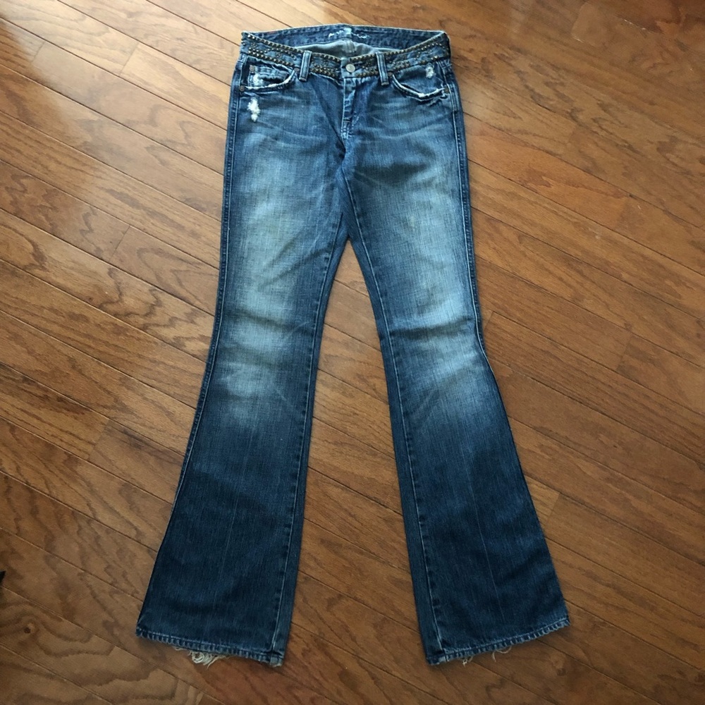 7 For All Mankind blue jeans boot cut size 26